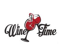 Arti & Mestieri Horloge murale Wine Time noir et rouge 67 cm