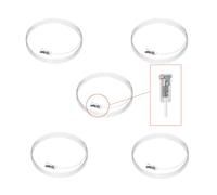 Arti Teq - Câble de Suspension Perlon Twister Cliq2Fix 200 cm - Sécurité Renforcée pour Accrochage de Cadres et Tableaux - Compatible avec Cimaises Artiteq - Transparent