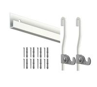Arti Teq - Cimaise Box Premium Classic Rail + Tige 4 mm - 2 mètres - Kit Tout en Un Blanc laqué