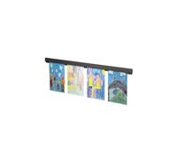 Artiteq - Info Rail 100 cm Noir pour Suspendre Dessin, Poster, Feuilles de présentation - Cimaise Artiteq