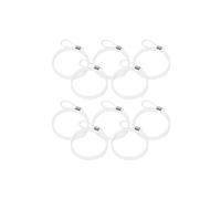 Arti Teq - Lot de 10 Câbles Perlon à Boucle 250 cm - Suspension Sécurisée et Discrète pour Cadres, Tableaux et Affiches - Compatible avec Crochets en S et Panneaux de Stand - Transparent