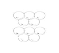 Arti Teq - Lot de 10 Câbles Perlon Twister Cliq2Fix 100 cm - Accrochage Sécurisé et Discret pour Cadres et Tableaux - Compatible Cimaises Artiteq - Transparent