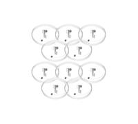 Arti Teq - Lot de 10 Kits de Fixation Câble Perlon Slider 150 cm et Crochet Coulissant Mini Hook - Charge Maximale 4 kg - Transparent