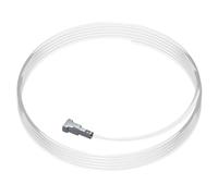 Arti Teq - Lot de 50 câbles perlon Twister 100 cm - Fils de suspension transparents avec embout Twister pour accrochage sécurisé de cadres et tableaux - Charge maximale 20 kg - Transparent