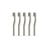Arti Teq - Pack 5 tiges 200 cm ALU Aluminium 4x4 mm en S pour cimaise - Argent