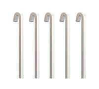 Arti Teq - Pack 5 tiges carrées Droites alu 20 kg - 4 mm - Accessoire Cimaise Tableau Blanc laqué, 200 cm