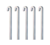 Arti Teq - Pack 5 tiges carrées Droites alu 20 kg - 4 mm - Accessoire Cimaise Tableau Gris, 200 cm