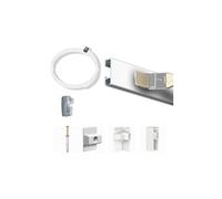 Arti Teq - Pack Eco 10 mètres de cimaise Click Rail Couleur Blanc (Peut être Peint) - Solution Suspension Cadres et Tableaux