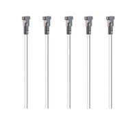 Arti Teq - Tige Twister Rigide 2 mm pour Cimaise - Accessoire Cimaise Artiteq 200 cm, Pack de 5, Blanc
