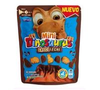Artiach Mini Dinosaures Biscuits au Chocolat au Lait, Forme de Dinos, 3 Paquets de 100g