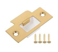 Artibetter 1 Ensemble Boucle à ardillon verrouillable Plaque de grève de la Porte loquet gâche de sécurité Frapper kit de réparation en métal des plaques métalliques Golden