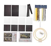 Artibetter 1 Ensemble Kit de Diy pour Tapis de Tasse Broderie Ensemble Complet avec Grand et Petits Sous Verres pour Cérémonie de Thé et Couture