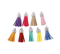 Artibetter 1 Jeu Accessoires À Glands Diy Lot De Pendentifs Multicolores Pour Décoration Création De Porte Clés Et Bijoux Parfait Pour Bricolage Et Événements Spéciaux 50 Pièces