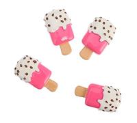 Artibetter 1 Jeu Accessoires De Crème Glacée En Résine Mini Accessoires De Popsicle Charme De Popsicle Bricolage Pendentifs Fournitures D'artisanat Pâte Polymère 50 Pièces