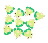 Artibetter 1 Jeu Bijoux De Grenouille De Couronne Breloques Pour Bijoux De Bricolage Breloques Pour La Fabrication De Bijoux Mignon Charme Alliage De Zinc 10 Pièces