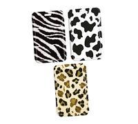 Artibetter 1 Jeu Porte Cartes Animaux Étuis Protection pour Étudiants Cartes De Bus avec Motif Et Vache Pratique pour École Et Bureau 3 Pièces