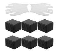 Artibetter 1 Set Cache de Butée de Galerie de Toit Protection pour Barres Transversales Embout de Porte-Bagages de Toit en Caoutchouc Noir du Bruit pour Barres Longues Distances et Activités