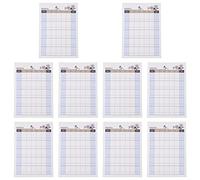 ARTIBETTER 10 Pièces Bloc Notes Hebdomadaires Portables de Cahiers de Mémo pour Étudiants et Voyageurs Pratique et pour Organisation