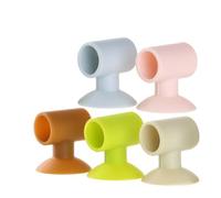 Artibetter 10 Pièces Butoir de Porte en Silicone Ventouse Anti-collision, Protection pour Poignée de Porte, du Bruit et Protection des Murs ou Meubles Couleur Aléatoire