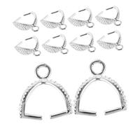 Artibetter 10 Pièces Charmes En Cuivre Cintres à Pendentifs Pour La Fabrication De Bijoux Titulaire De Charme Clip De Pincement De Collier Pinces à Suspension Liens Charmes Fermoirs Silver