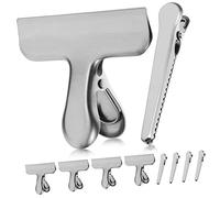 ARTIBETTER 10 pièces Clips de Sac Alimentaire Acier Inoxydable de Clips Moyens Grands pour Stockage de Snacks et Scellement de Sacs pour Factures et Receipts