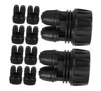 Artibetter 10 pièces Connecteur Irrigation Réutilisable Adaptateur Double Sortie pour Tuyau Arrosage Goutte à Goutte Raccord Robuste pour Système Pulvérisateur Jardin et Dispositif Arrosage