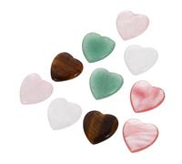 Artibetter 10 Pièces Décoration Cristal Forme de Cœur Ornements Accessoires de Décoration de Table Variété de Couleurs pour Artisanat Style Diy