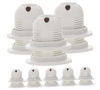 Artibetter 10 pièces Douille Lampe Vis Support de Lampe Stable pour Ampoules Remplacement Facile Compatible Varié Lot de Blanc