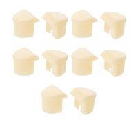 Artibetter 10 Pièces Embouts de Garde-Corps en Plastique, Embouts de Rampe, Blanc, Lot, pour Mains Courantes et Barrières de Lit, Hôpital et Maison de Retraite, Patients Âgés