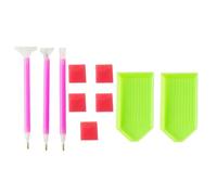 Artibetter 10 Pièces Kit de Peinture Diamant 3 Stylos en Pu, Plateau et Colle, Outil pour Point de Diamant et Modification de Téléphone, pour Peinture de Perles