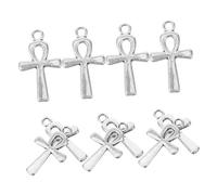 Artibetter 10 Pièces pendentif croix décor de croix pendentif breloque croix Breloque croix pour collier en alliage Accessoires de fabrication de bijoux pendentifs croix pour colliers Silver