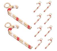 Artibetter 10 Pièces Pendentifs de Noël Alliage Charmes Diy pour Colliers et Bracelets Décoration de Fête avec Thème de Canne Sucre Fournitures Artisanales pour Noël et Événements Festifs