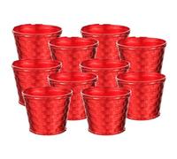 Artibetter 10 Pièces Socle de Sapin de Noël en Plastique Rouge, | Plante et Arbre de Noël, Fixation Stable, Usage Fêtes et Autres Saisons, Accessoire Décoratif Compact