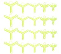 Artibetter 100 Pièces Bonnets de Protection à Crochet Jaune en Polypropylène, Facile à Utiliser et Résistant, Pêche Sécurité des Hameçons Triples