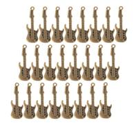 Artibetter 100 Pièces Breloque Zinc en Guitare Alliage Rétro Miniature | Décoration Créative pour Coques et Projets Manuels, Marron, Forme Détaillée, Lot Unique, Style Adorable