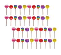 Artibetter 100 Pièces Décorations Manucure Sucette Colorée Charmes Nail Art DIY pour Femmes Accessoires Ongles Pratiques et Adorables pour Salon et Maison