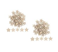 Artibetter 100 pièces Lot de Décorations Pentagramme à Suspendre pour Déco Table Noël Ornements DIY Nature pour Arbre et Intérieur Accessoires Artisanaux Simples et Sûrs