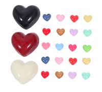 Artibetter 100 pièces Mini Cœur Résine Flatback Coloré pour Scrapbooking et Accessoires Cheveux Embellissements DIY Décorations Artisanales Polyvalentes