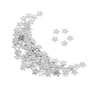 Artibetter 100 Pièces Stainless Steel Star Charms Diy Jewelry Accessories For Bracelets Necklaces Hollow Five Pointed Pendants Durable And Smooth