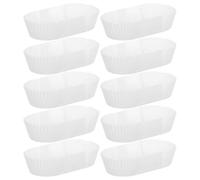 Artibetter 1000 Caissettes en Papier Blanc pour Gâteaux Ovales, Design Polyvalent et Nettoyage Facile, pour Pâtissiers Amateurs et Fêtes à Domicile