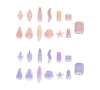 Artibetter 100pcs Écussons Plats pour Manucure en Zircon Pourpre, Accessoires Nail Art Brillants pour Projets DIY et Décoration de Carnet