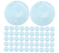 Artibetter 100pièces Accessoire De Fabrication De Bijoux Pendentif Pour Attrape-rêves Coquillages Naturels Breloques Rondes Petits Pendentifs Vierges Projet Diy