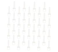 Artibetter 100pièces Embouts De Pendentif Plastique Supports Raffinés Pour Boules Décoratives Accessoires De Bricolage Pour Créer Une Ambiance Festive