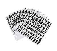 Artibetter 10feuilles Autocollants Lettres et Chiffres Décoration Intérieur Stickers Alphabet Chiffres Adhésifs