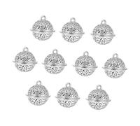 Artibetter 10pièces Cloches Artisanales Diy Creuses Alliage Étain Pendentifs Décoratifs Pour Sacs Et Clés Décorations De Noël à Suspendre