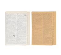 Artibetter 114feuilles Papier Kraft Vintage pour Collage Scrapbooking et Découpage de Matériel DIY pour Carnet Mur Atelier Créatif Papier Old Book avec Écriture Naturel