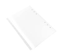Artibetter 12 Pièces D'intercalaires en Pp Beige Translucide Six Trous pour Classeurs, Onglets D'indexation Simples pour Organisation Rapide des Cahiers et Présentations