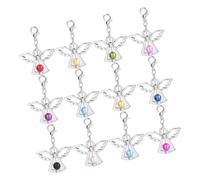 Artibetter 12 Pièces Pendant le gardien d'amour breloques pour bracelets pendentif porte-breloque pendentifs breloques mot breloques fermoir mousqueton pendentif pour le bricolage alliage