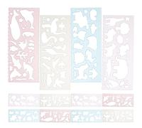 ARTIBETTER 12 Pièces Pochoirs Animaux pour Garçon Fille Outils de Dessin Peinture Templates Pratiques pour Développer les Compétences Artistiques des Créateurs