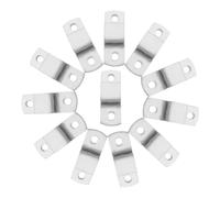 Artibetter 12 Pièces U Bracket Pipe Clamps Acier Inoxydable Support Carré pour Tuyaux Fixation Murale et Antirouille Montage Facile pour Tubes Lourds